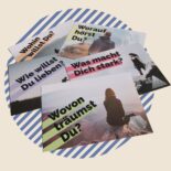 Das Postkarten-Set "Wohin geht die Reise?" beinhaltet fünf unterschiedliche Postkarten.