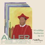 Das Postkarten-Set Es war nicht immer einfach wurde von Tiffany Maaßen illustriert.