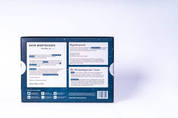 Aufschlussreich Rückseite Mit der Schreibbox Aufschlussreich beginnt das Suchen und Finden nach dem, was das eigene Leben reich macht.