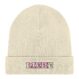 Ein beiger Beanie aus Baumwolle und Polyester und dem Spruch Im Zweifel immer die Liebe.