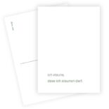 "Ich staune"-Postkarte aus dem Gebetstagebuch Leere Zeilen.