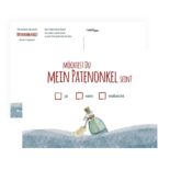 Die Postkarte Möchtest du mein Patenonkel sein? wurde von Alexandra Haustein gestaltet.