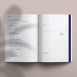 Das Buch Auch Tränen glitzern dient als Übergangsbegleiter mit viel Raum, um eigene Gedanken festzuhalten.